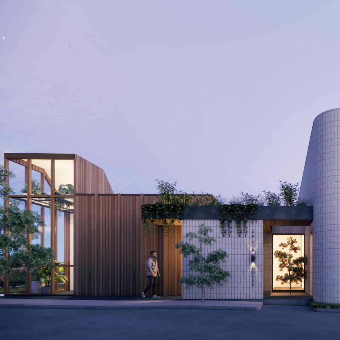 Sauna House Austin Render