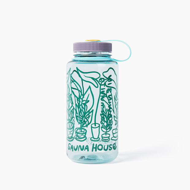 Water bottle front - Seafoam