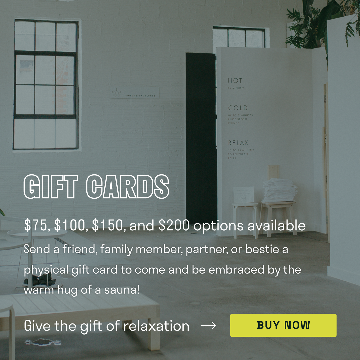 Sauna House Gift Cards